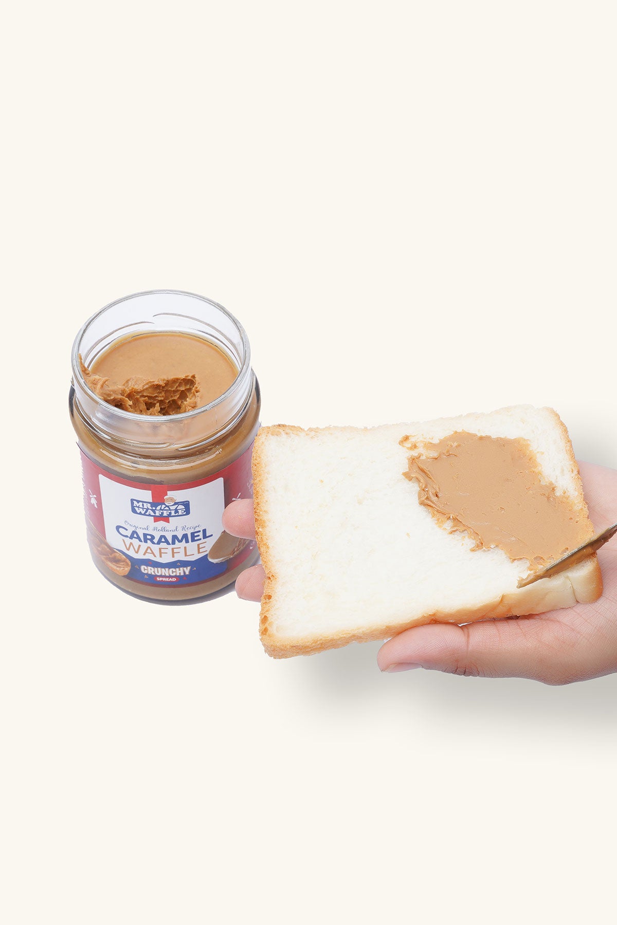 CARAMEL WAFFLE SPREAD CRUNCHY 360 GR