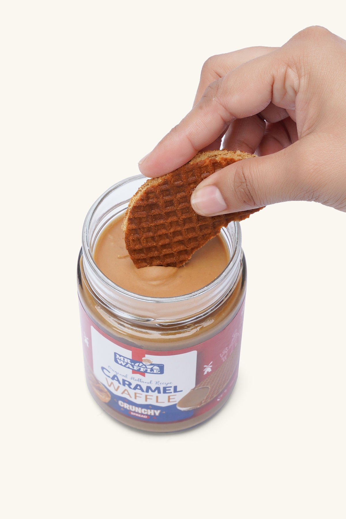 CARAMEL WAFFLE SPREAD CRUNCHY 360 GR